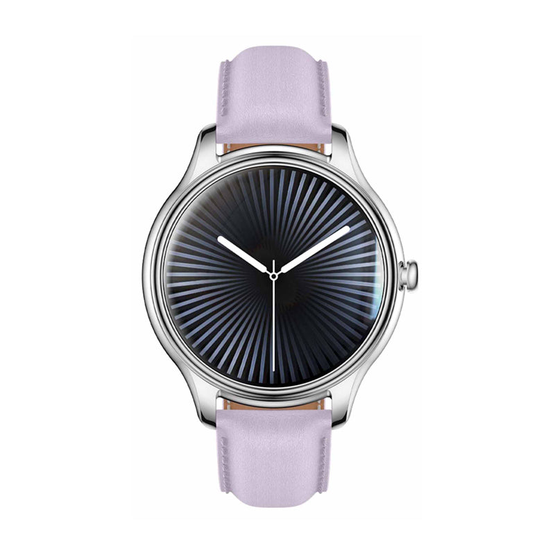 COLMI L28 Smart Watch (silver-purple + purple leather strap) - Image 3