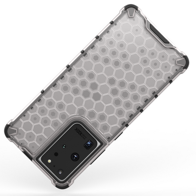 Honeycomb case armored cover with a gel frame for Samsung Galaxy S22 Ultra blue — Hurtel