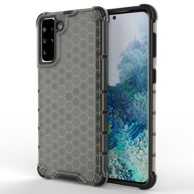 Honeycomb case armored cover with a gel frame for Samsung Galaxy S22 + (S22 Plus) black — Hurtel