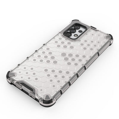 Honeycomb case armored cover with a gel frame for Samsung Galaxy A03s (166.5) black — Hurtel
