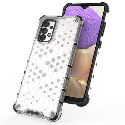 Honeycomb case armored cover with a gel frame for Samsung Galaxy A13 5G transparent — Hurtel