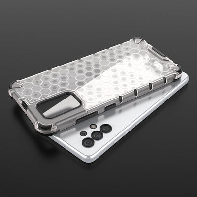 Honeycomb case armored cover with a gel frame for Samsung Galaxy A13 5G transparent — Hurtel