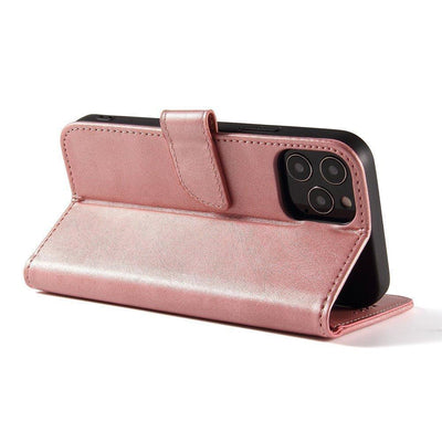Magnet Case elegant case cover with a flap and stand function for Samsung Galaxy A03s (166.5) pink — Hurtel