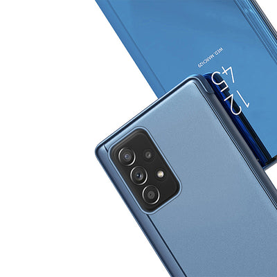Clear View Case flip cover for Samsung Galaxy A73 blue — Hurtel