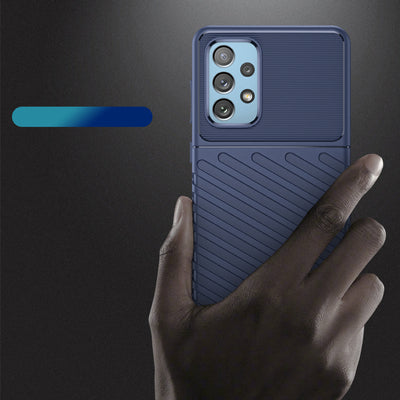 Thunder Case flexible armored cover for Samsung Galaxy A73 blue — Hurtel