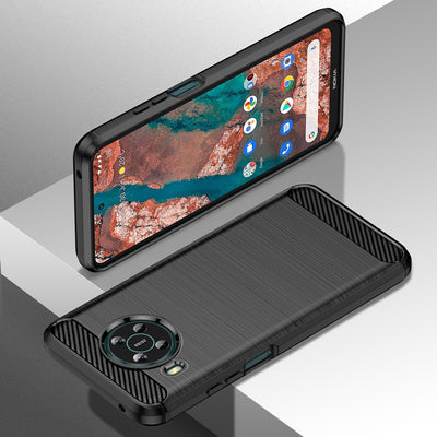 Carbon Case Flexible cover for Nokia X100 black — Hurtel