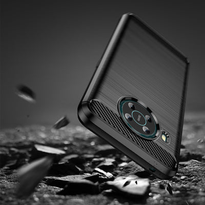 Carbon Case Flexible cover for Nokia X100 black — Hurtel