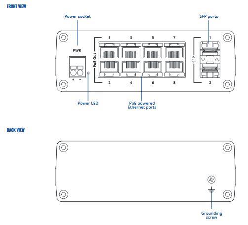 Switch TELTONIKA TSW200 PoE ports 8 240 Watts TSW200