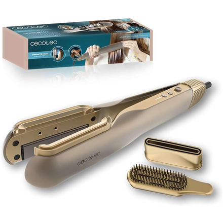 Cecotec Air Straightener | AirLisse 2in1 ForceDry Champagne | Ceramic heating system | Number of heating levels 4 | 1000