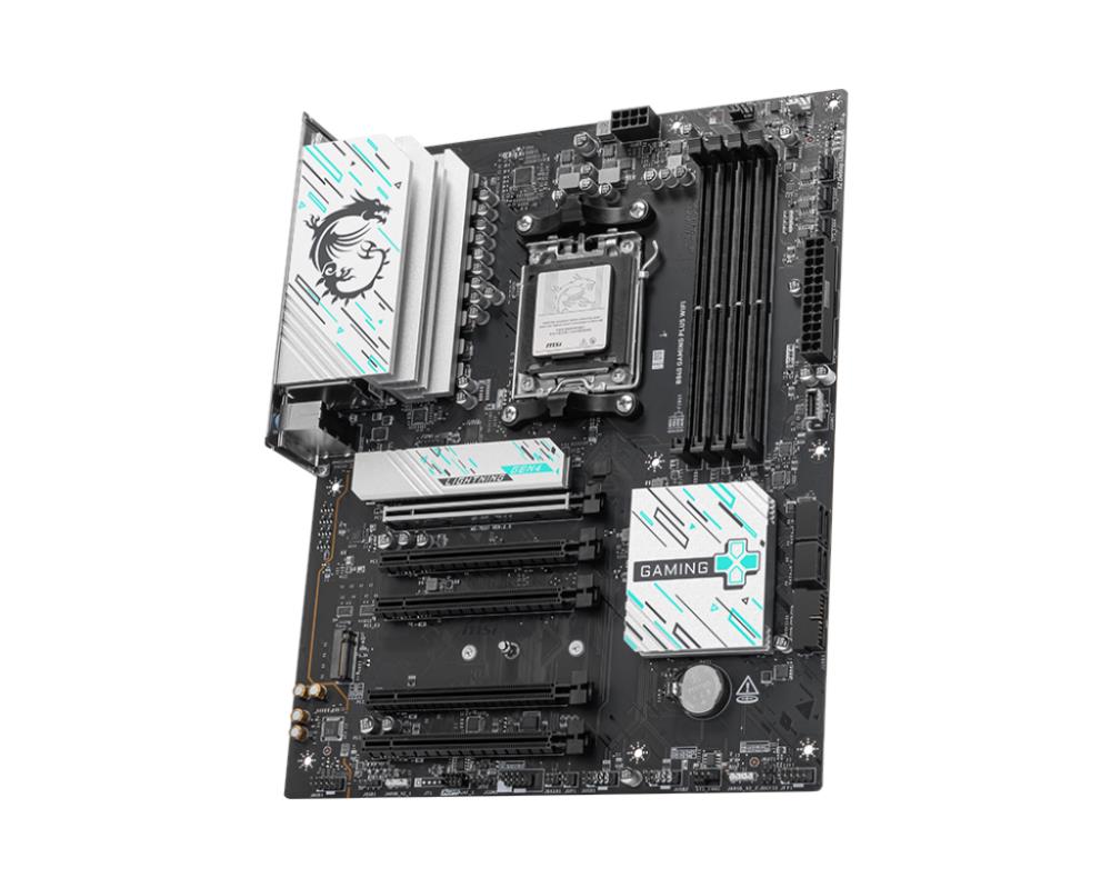 Mainboard MSI AMD B840 SAM5 ATX Memory slots 4 5xPCI-Express 16x 2xM.2 1xHDMI 1xAudio-In 1xAudio-Out 1xMicrophone 4xUSB 2.0 3xUSB 3.2 1xUSB-C 1xRJ45 B840GAMINGPLUSWIFI