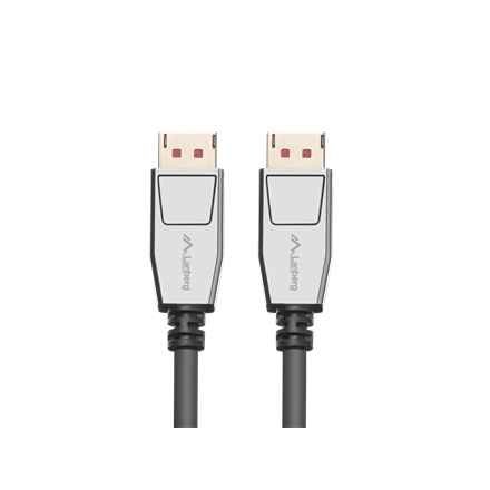 Lanberg DisplayPort M/M Cable 20 PIN V1.4 8K 60HZ | CA-DPDP-20CU-0018-BK | DisplayPort to DisplayPort | 1.8 m