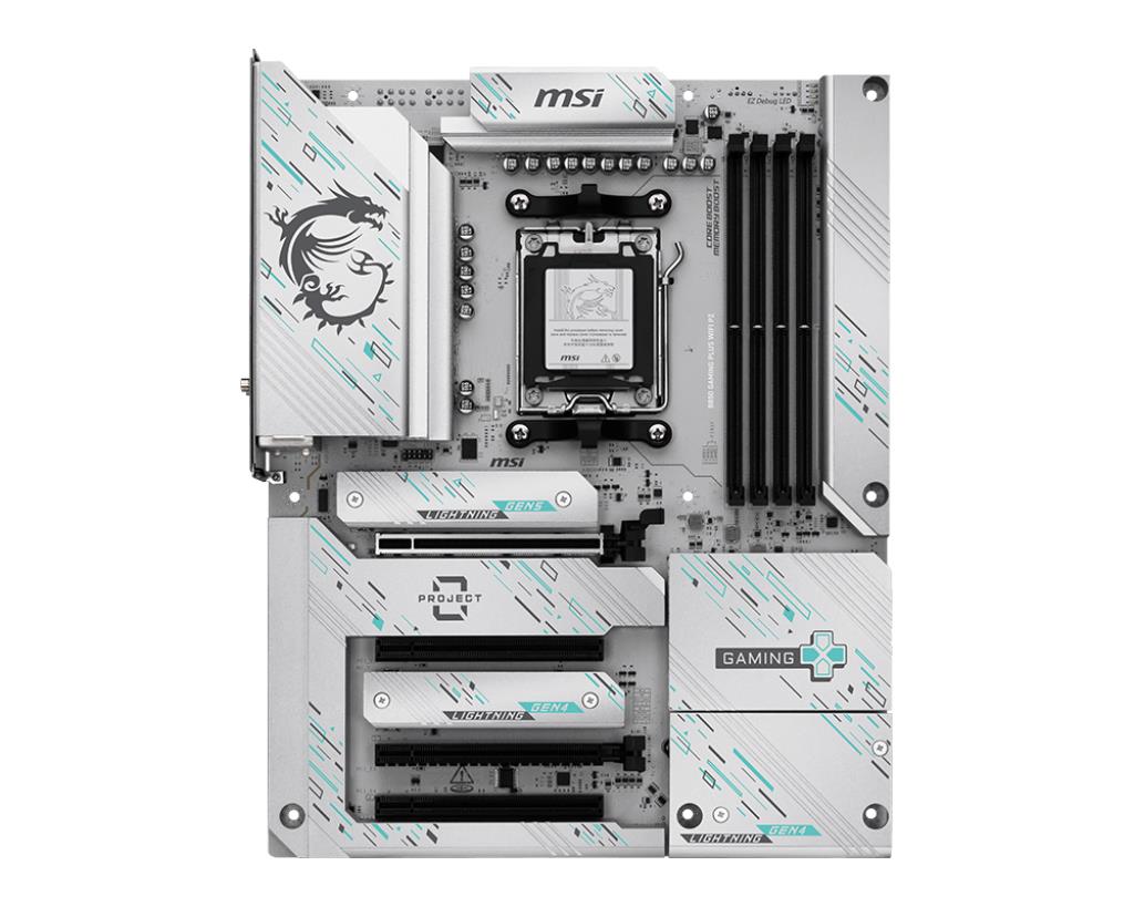 Mainboard MSI AMD B850 SAM5 ATX Memory DDR5 Memory slots 4 B850GAMINGPLUSWIFIPZ