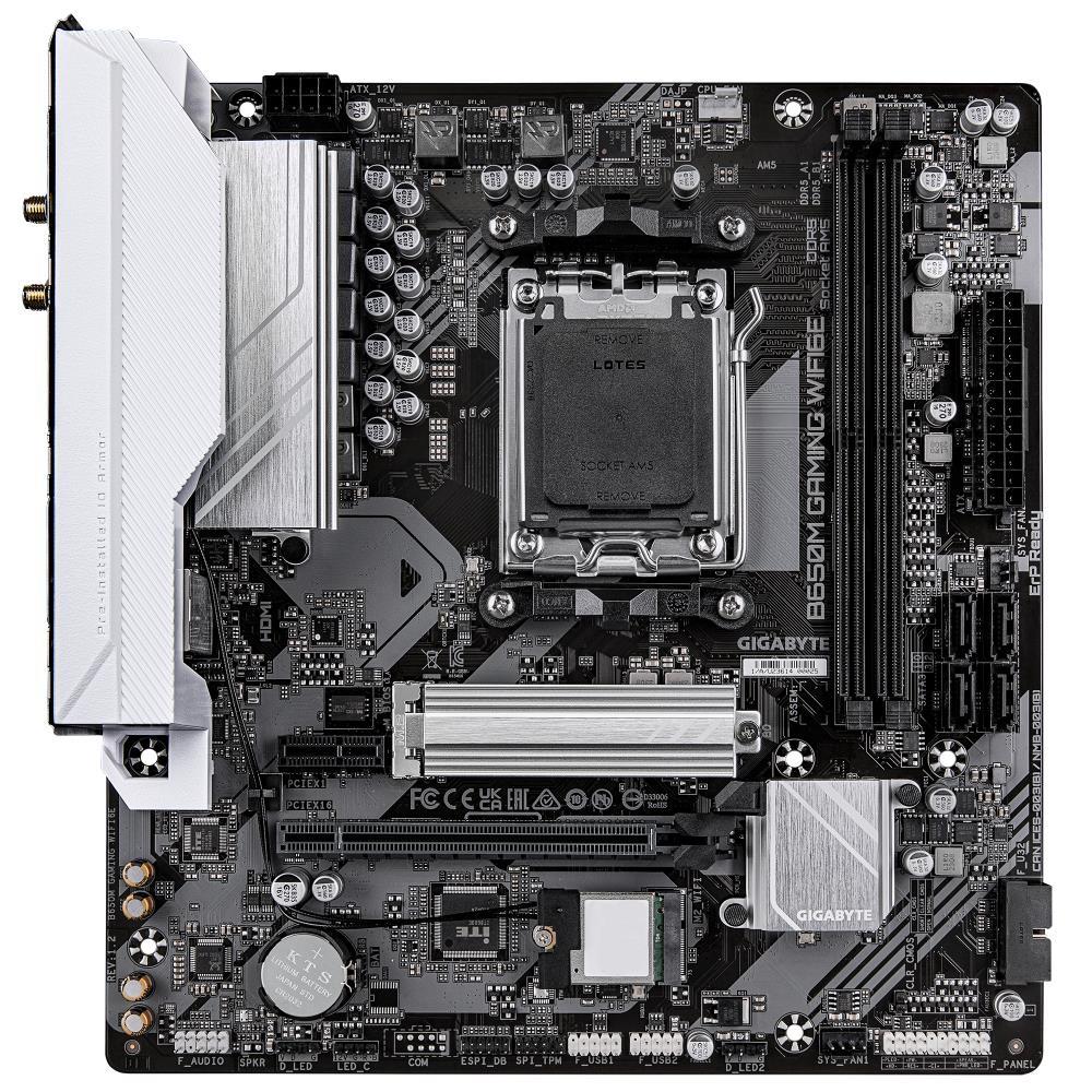 Mainboard GIGABYTE AMD B650 SAM5 Micro-ATX Memory DDR5 Memory slots 2 B650MGAMINGWIFI6E1.3