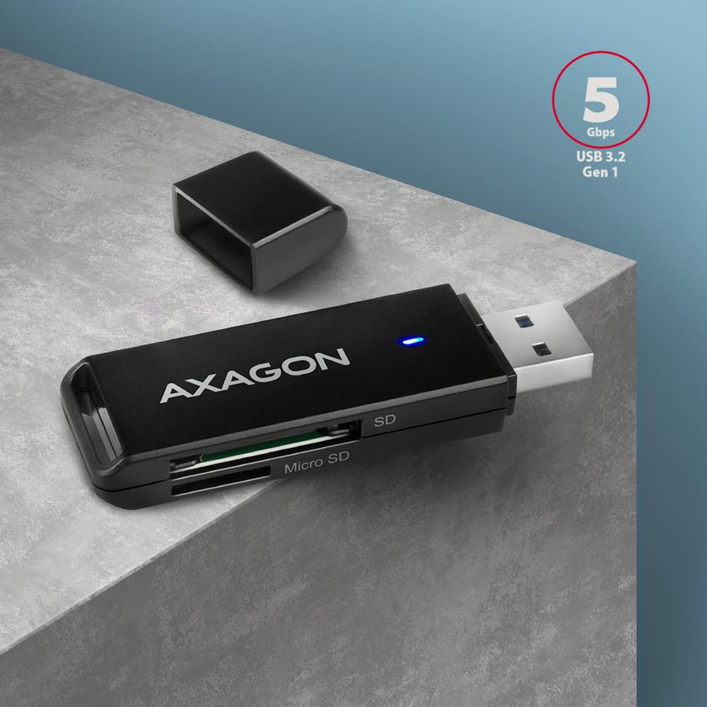 MEMORY READER USB3.2/SD/MICROSD CRE-S2N AXAGON