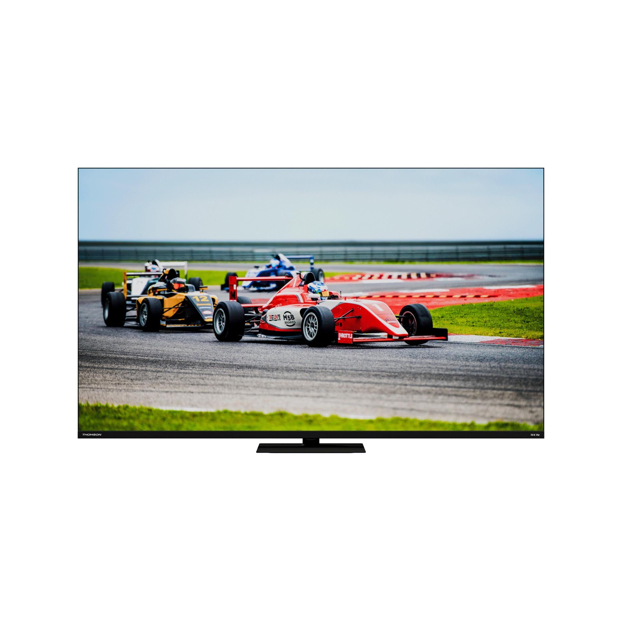TV Set THOMSON 55" 4K/Smart QLED 3840x2160 Wireless LAN Bluetooth Google TV Black 55QG7C14