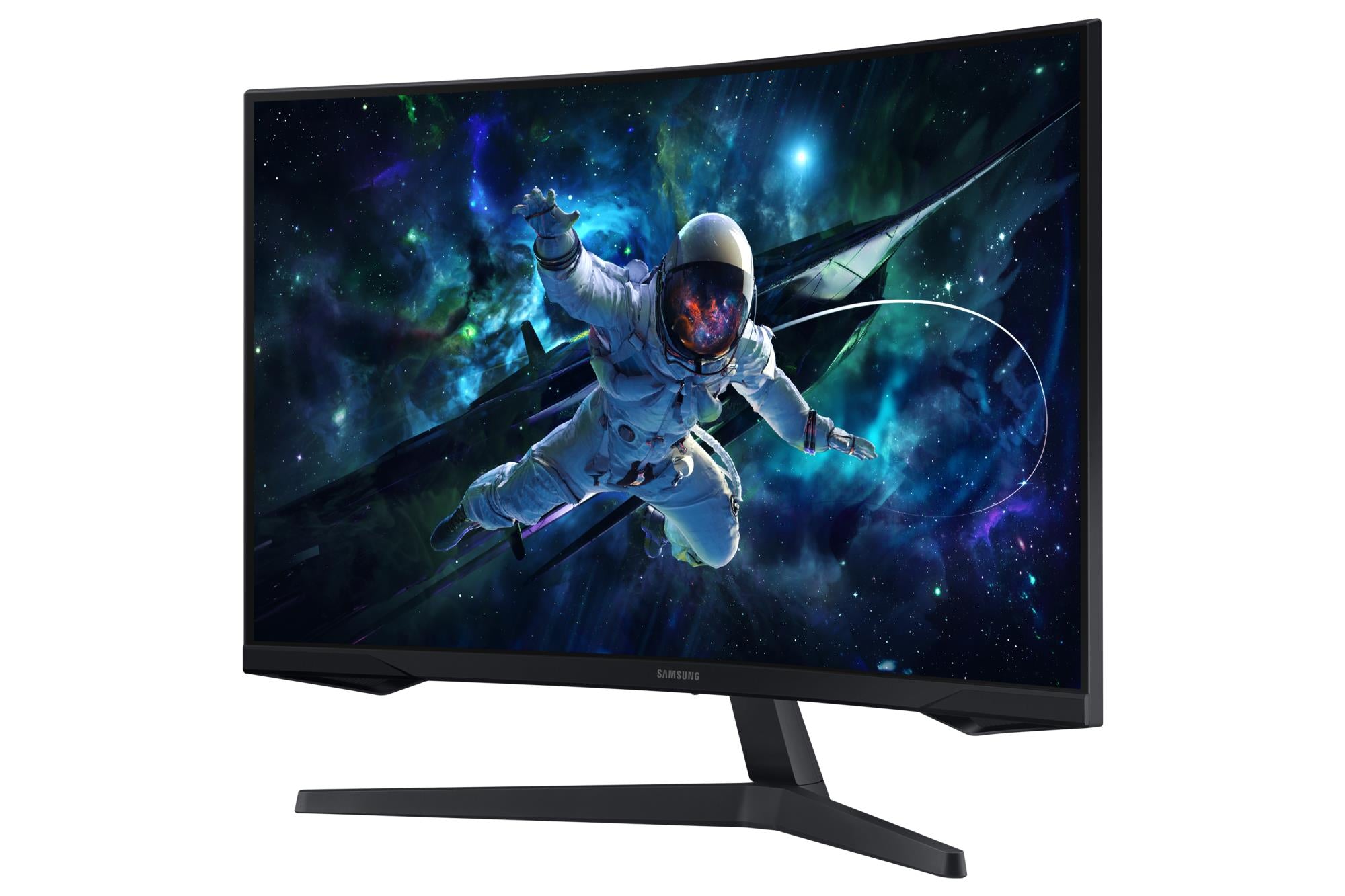 LCD Monitor SAMSUNG Odyssey G5 32" Gaming/Curved Height adjustable Matte Panel VA 2560x1440 16:9 165 Hz 1 ms Colour Black LS32CG552EUXEN