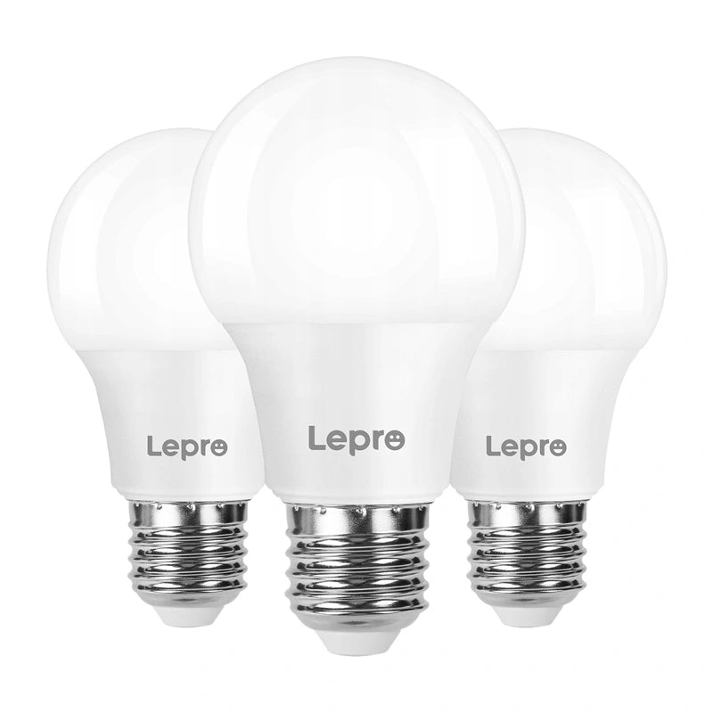 LEPRO 100089-WW-EU-3 LED Bulb, E27, A60, 8.5W (60W), 806 lm, 2700K (warm white), 180°, 3-pack - Image 1