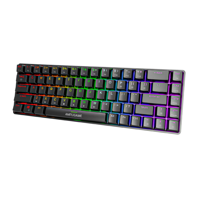 Fifine GK1 mechancial keyboard ,65% RGB (black) - Image 2