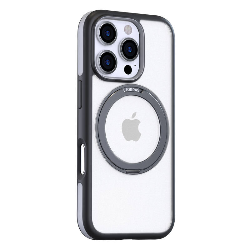 Torras Ostand R Fusion Case for iPhone 16 Pro (Black) - Image 3