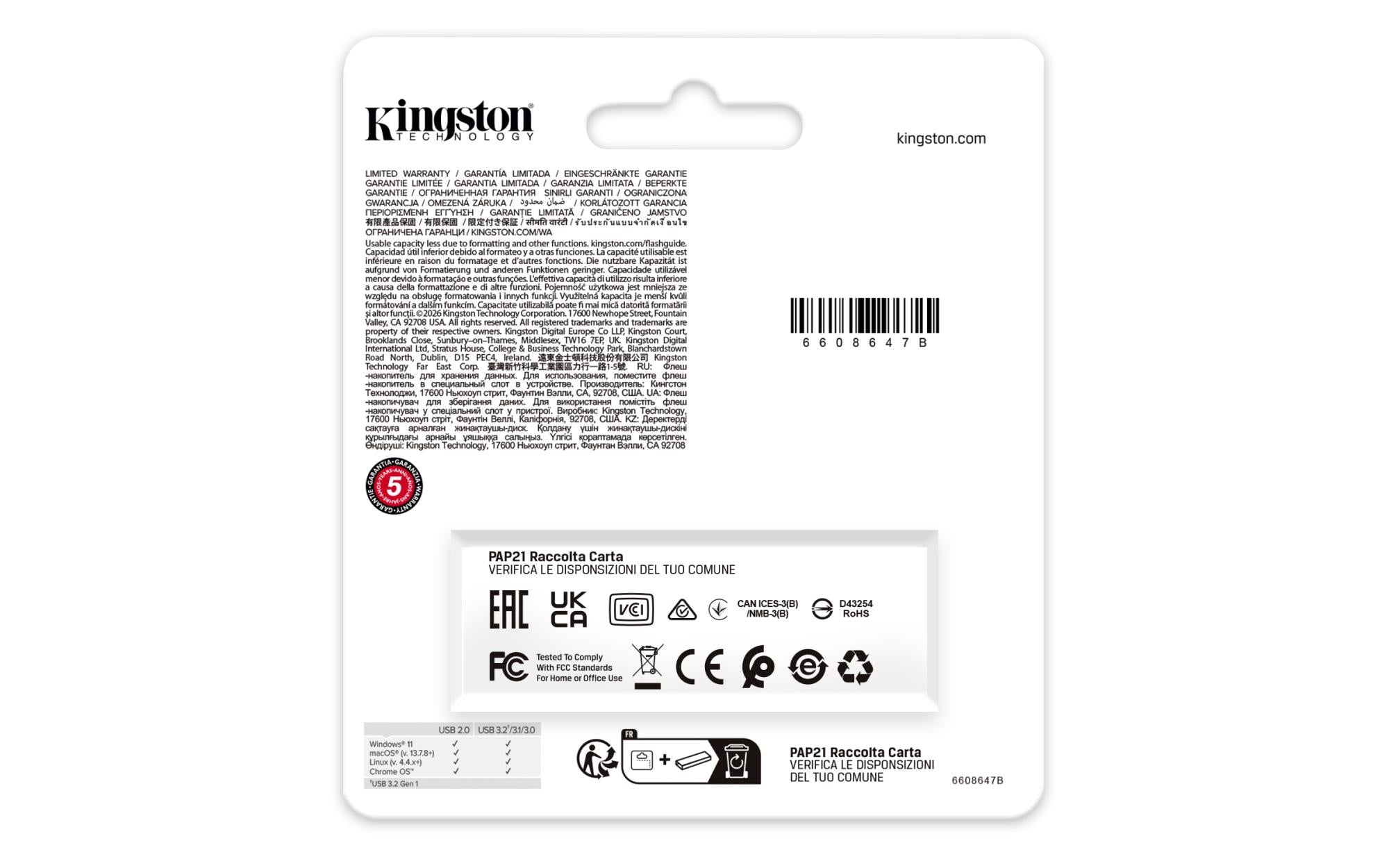 MEMORY DRIVE FLASH USB3.2/128GB DTXG2/128GB KINGSTON