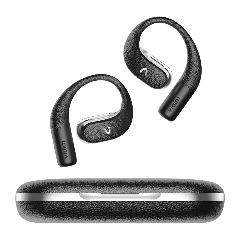 VIAIM Open Note AI Earbuds with Voice Recorder (Black) - Image 1