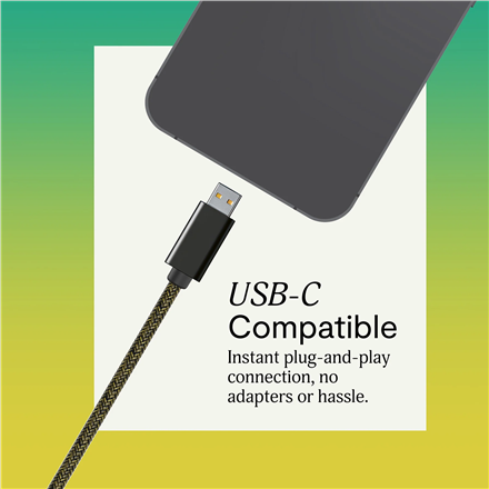 Marley Wired Earbuds | Smile Jamaica | Built-in microphone | USB Type-C | Brass