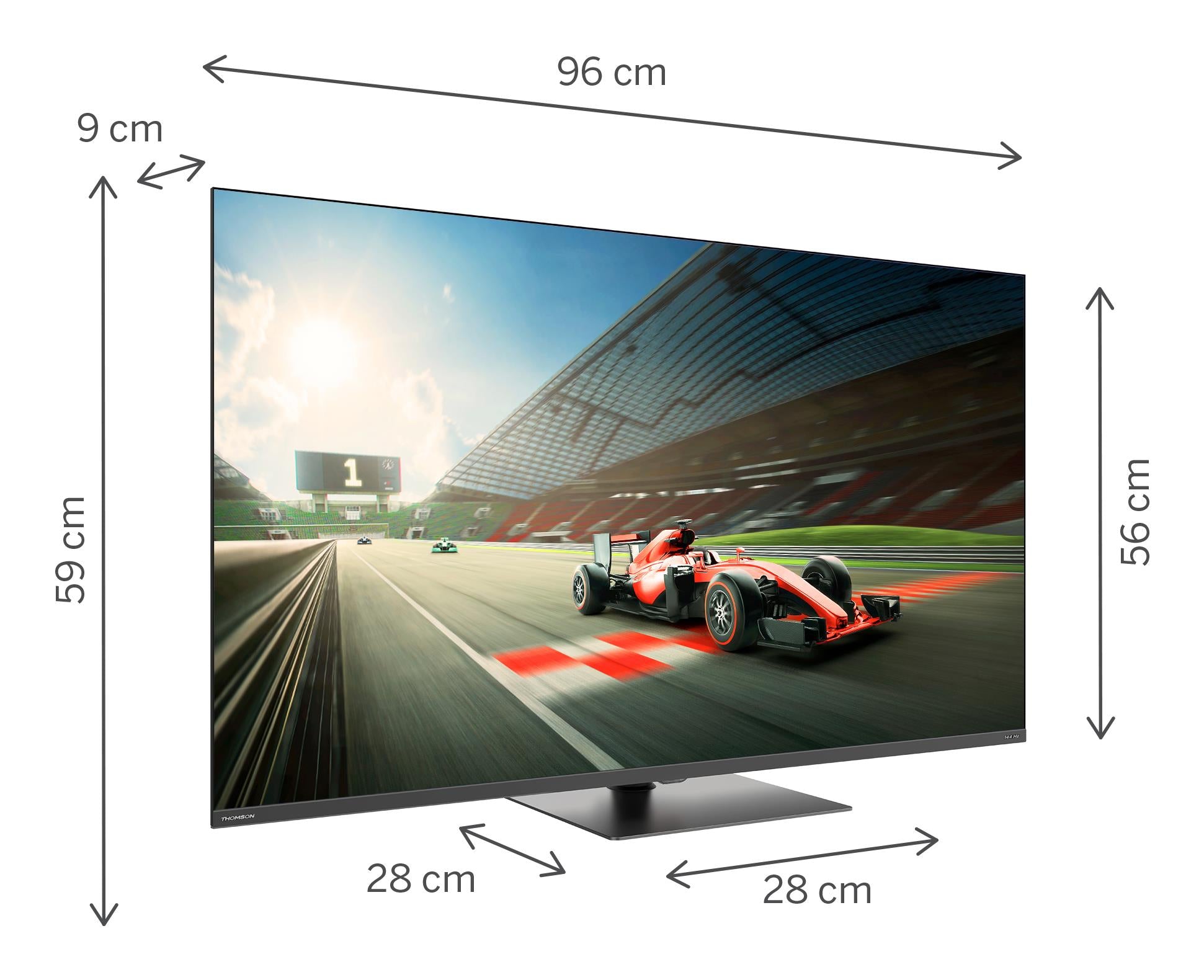 TV Set THOMSON 43 " 4K Ultra HD 3840 x 2160 pixels Flat 16:9 QLED Pro 43QG7C04