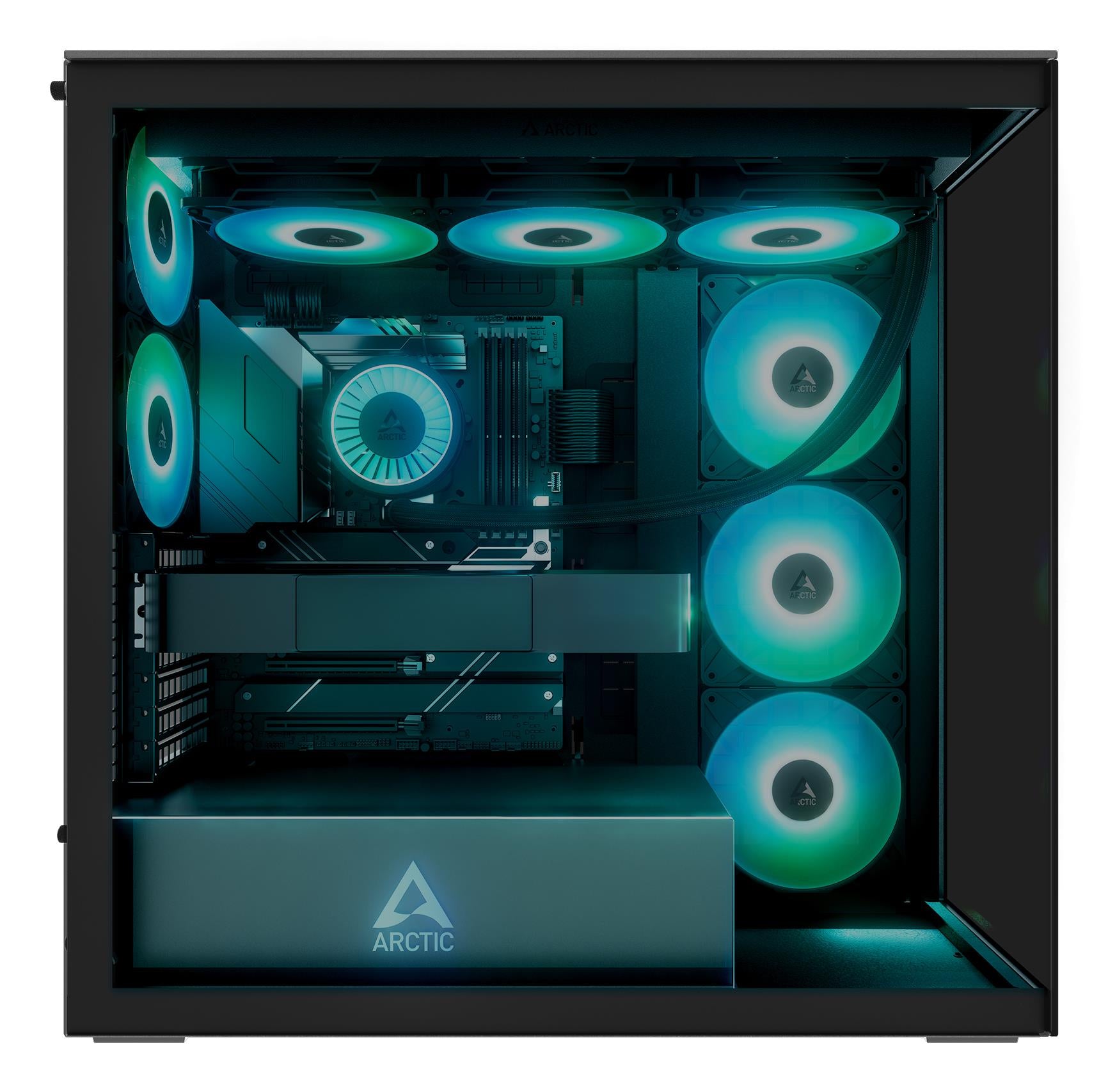 Case ARCTIC EATX Black Midi Tower PC ACPCC00015A