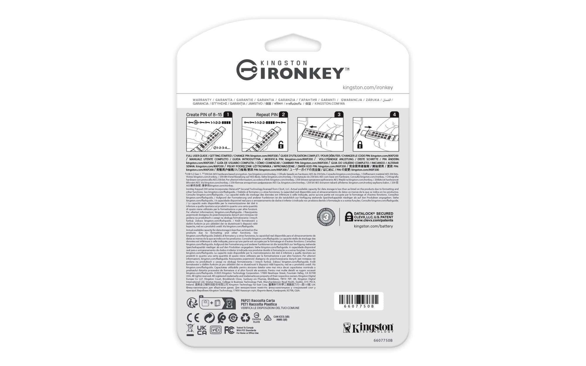 MEMORY DRIVE FLASH USB-C/16GB IKKP200C/16GB KINGSTON