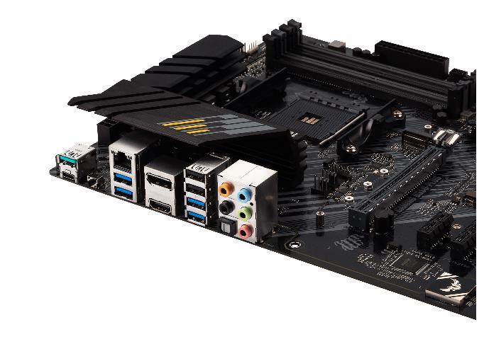 Mainboard ASUS AMD B550 SAM4 ATX 3xPCI-Express 3.0 1x 1xPCI-Express 3.0 16x 2xM.2 1xPCI-Express 4.0 16x Memory DDR4 Memory slots 4 1xHDMI 1xDisplayPort 1xUSB type C 5xUSB 3.2 1xOptical S/PDIF 1xRJ45 5xAudio port TUFGAMINGB550-PLUS