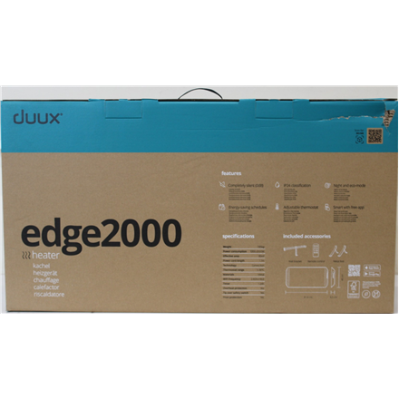 SALE OUT. Duux Edge 2000 Smart Convector Heater, Gray | Duux | Edge 2000 Smart Convector Heater | 2000 W | Suitable for 