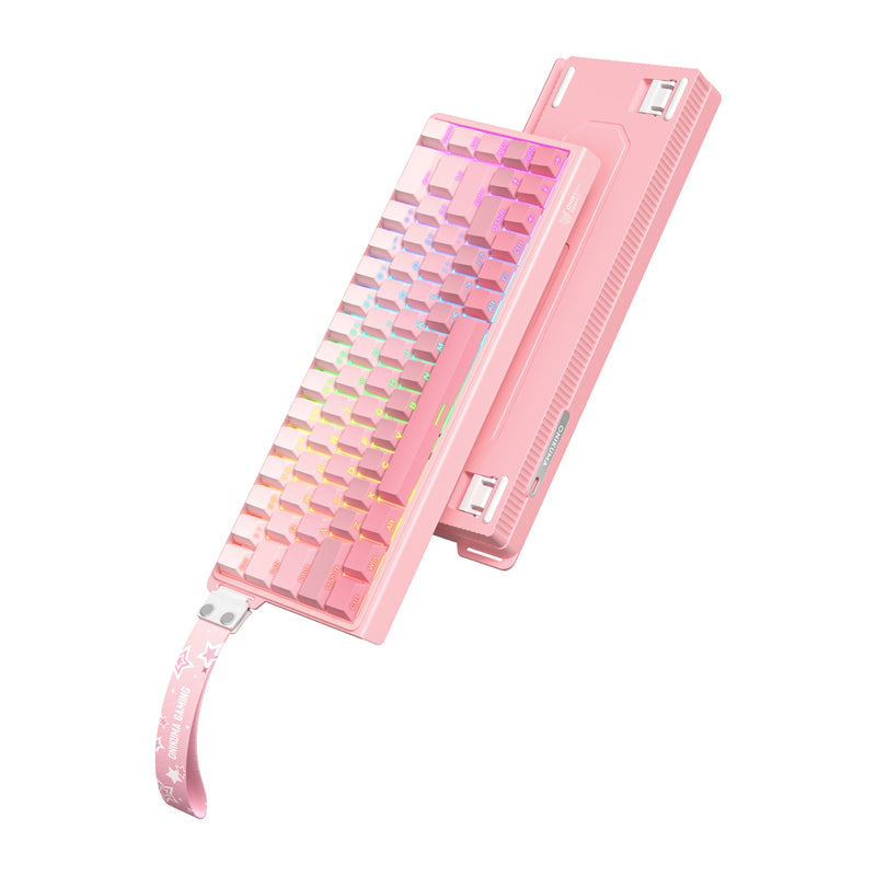 ONIKUMA G69 Keyboard (pink) (QWERTY) - Image 2