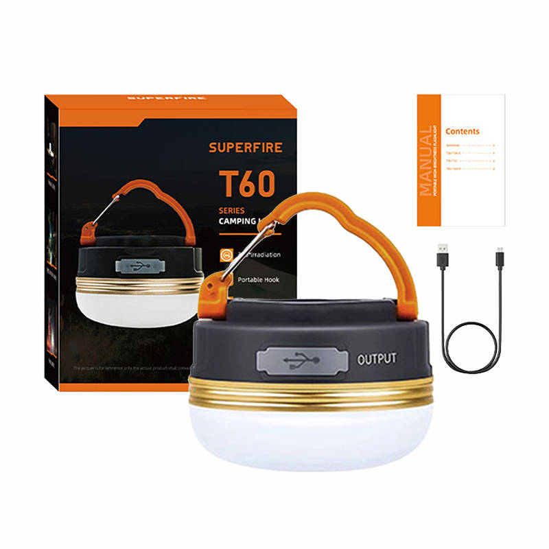 Camping lamp Superfire T60, 2,5W, 1000mAh - Image 1