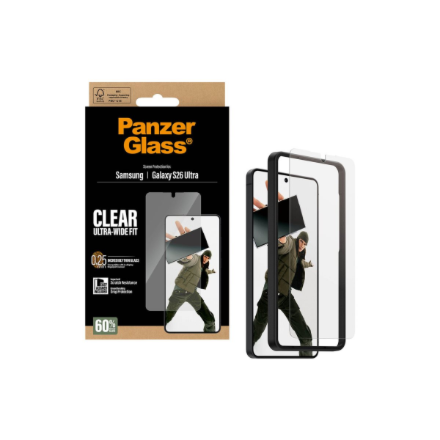 PanzerGlass Screen Protector Samsung New Galaxy S26 Ultra | Ultra-Wide Fit w. EasyAligner | PanzerGlass
