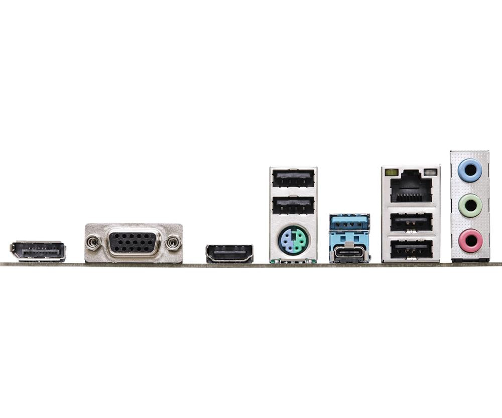 Mainboard ASROCK Intel H610 LGA1700 Micro-ATX Memory DDR5 Memory slots 2 1xPCI-Express 3.0 1x 1xPCI-Express 4.0 16x 1xM.2 1x15pin D-sub 1xHDMI 1xDisplayPort 1xAudio-In 1xAudio-Out 1xMicrophone 4xUSB 2.0 1xUSB 3.2 1xUSB-C 1xPS/2 1xRJ45 H610M-HDV/M.2+D5