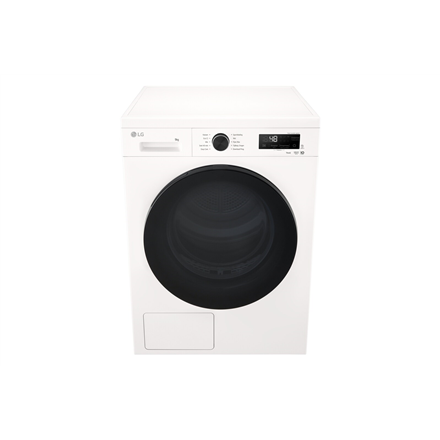 LG Dryer Machine | RHX1009NWB | Energy efficiency class C | Front loading | 9 kg | LED | Heat pump | Depth 66 cm | Wi-Fi