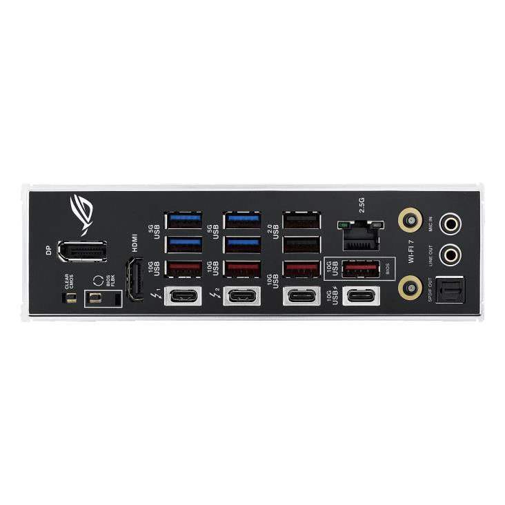 Mainboard ASUS Intel Z890 LGA1851 ATX Memory DDR5 Memory slots 4 1xPCI-Express 4.0 16x 1xPCI-Express 5.0 16x 5xM.2 1xHDMI 1xDisplayPort 1xAudio-In 1xAudio-Out 2xUSB 2.0 4xUSB 3.0 4xUSB 3.1 2xUSB-C 2xUSB-C w/Thunderbolt 1xOptical S/PDIF 1xRJ45