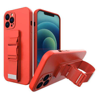 Rope Case Silicone Lanyard Cover Purse Lanyard Strap For Samsung Galaxy A13 5G Red — Hurtel