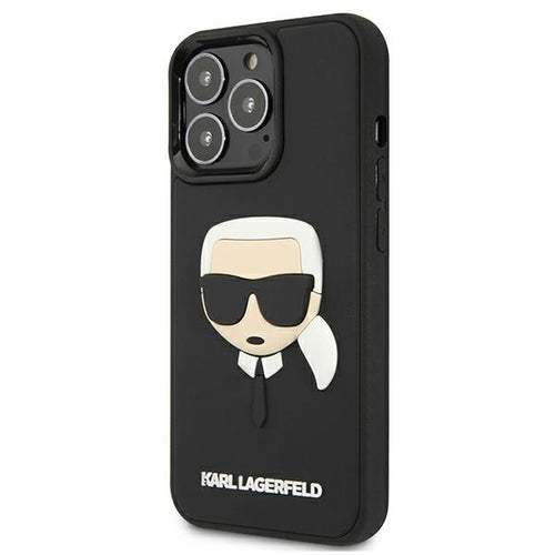Karl Lagerfeld 3D Rubber Karl's Head Case for iPhone 13 Pro / iPhone 13 - Black