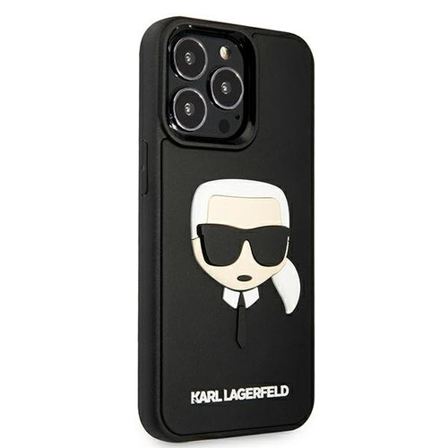 Karl Lagerfeld 3D Rubber Karl's Head Case for iPhone 13 Pro / iPhone 13 - Black