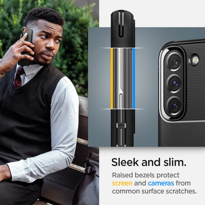 Spigen Rugged Armor Case for Samsung Galaxy S22 - Matte Black