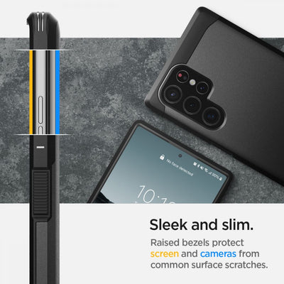 Spigen Tough Armor Case for Samsung Galaxy S22 Ultra - Black