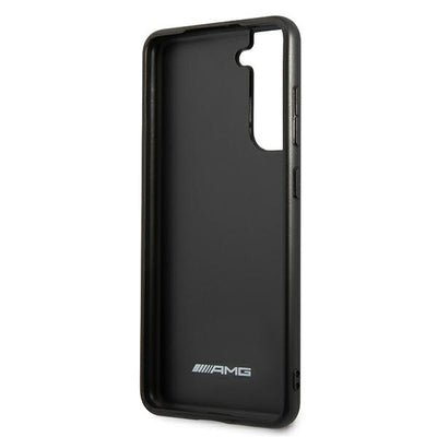 AMG AMHCS21FESGSEBK S21 FE G990 czarny/black hardcase Leather Debossed Lines — Mercedes