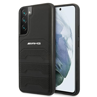 AMG Leather Debossed Lines case for Samsung Galaxy S22+ - black — Mercedes