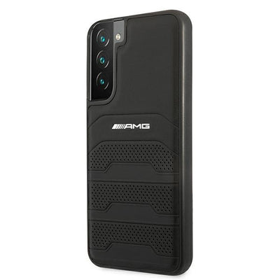 AMG Leather Debossed Lines case for Samsung Galaxy S22+ - black — Mercedes