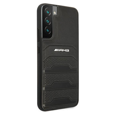 AMG Leather Debossed Lines case for Samsung Galaxy S22+ - black — Mercedes