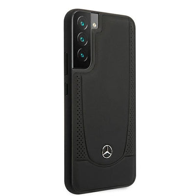 Mercedes Leather Urban Line Case for Samsung Galaxy S22+ - Black