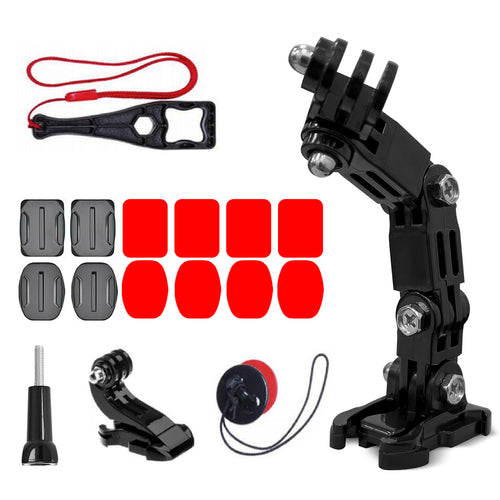 GoPro set of helmet mounting accessories for GoPro, DJI, Insta360, SJCam, Eken sports cameras (GoPro Cycling Helmet Chin Hold