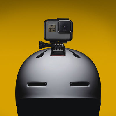 A set of flat and rounded mounting bases for GoPro, DJI Osmo Action, EKEN, SJCam, Insta360 sports cameras with 3M tapes - 2 p