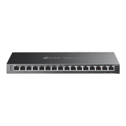 TP-LINK | etStream 16-Port Gigabit Smart Switch with 8-Port PoE+ | TL-SG2016P | Web managed | Desktop | Power supply typ